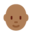 person, medium-dark skin tone, bald